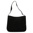 Salvatore Ferragamo Shoulder Bag Suede Dark Brown Auth 125799-1