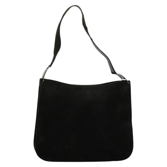 Salvatore Ferragamo Shoulder Bag Suede Dark Brown Auth 125799