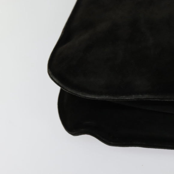 Salvatore Ferragamo Shoulder Bag Suede Dark Brown Auth 125799