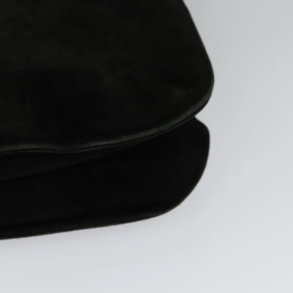 Salvatore Ferragamo Shoulder Bag Suede Dark Brown Auth 125799