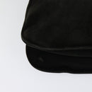 Salvatore Ferragamo Shoulder Bag Suede Dark Brown Auth 125799-16