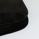 Salvatore Ferragamo Shoulder Bag Suede Dark Brown Auth 125799-17
