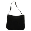 Salvatore Ferragamo Shoulder Bag Suede Dark Brown Auth 125799-13