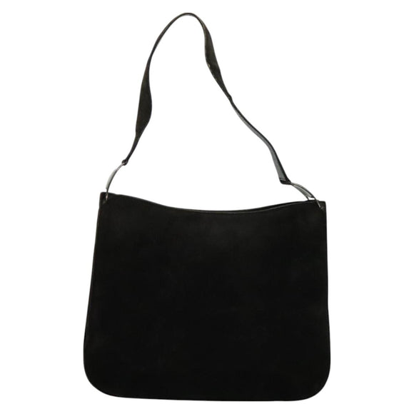 Salvatore Ferragamo Shoulder Bag Suede Dark Brown Auth 125799