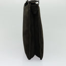 Salvatore Ferragamo Shoulder Bag Suede Dark Brown Auth 125799-3