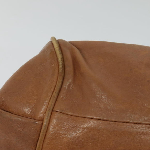 Chloe Etel Hand Bag Leather 2way Brown Gold Auth 125800