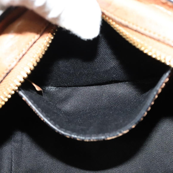 Chloe Etel Hand Bag Leather 2way Brown Gold Auth 125800