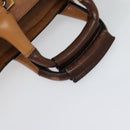 Chloe Etel Hand Bag Leather 2way Brown Gold Auth 125800-7