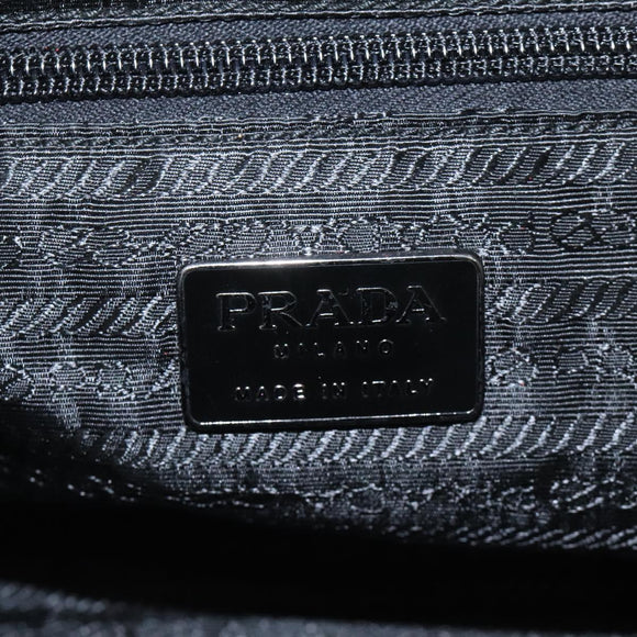 PRADA Hand Bag Velor Brown Auth 125801
