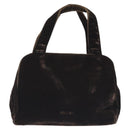 PRADA Hand Bag Velor Brown Auth 125801-13