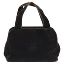 PRADA Hand Bag Velor Brown Auth 125801-2