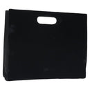 PRADA Hand Bag Velor Black Auth 125802-1