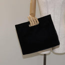 PRADA Hand Bag Velor Black Auth 125802-20