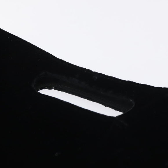 PRADA Hand Bag Velor Black Auth 125802