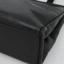 Salvatore Ferragamo Tote Bag Leather Black Gold Auth 125813-9