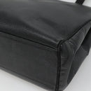 Salvatore Ferragamo Tote Bag Leather Black Gold Auth 125813-15