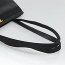 Salvatore Ferragamo Tote Bag Leather Black Gold Auth 125813-7