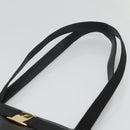 Salvatore Ferragamo Tote Bag Leather Black Gold Auth 125813-8