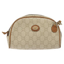 GUCCI GG Plus Supreme Shoulder Bag PVC Ivory Gold Auth 125814-13