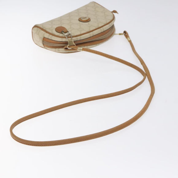 GUCCI GG Plus Supreme Shoulder Bag PVC Ivory Gold Auth 125814