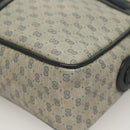 GUCCI Micro GG Supreme Sherry Line Clutch Bag PVC Navy Gold Auth 125818-15