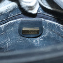 GUCCI Micro GG Supreme Sherry Line Clutch Bag PVC Navy Gold Auth 125818-19