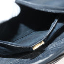 GUCCI Micro GG Supreme Sherry Line Clutch Bag PVC Navy Gold Auth 125818-23