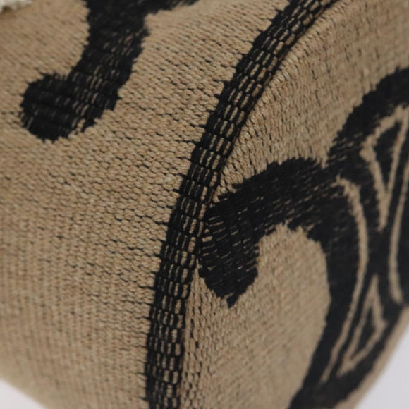 CELINE Shoulder Bag Raffia Beige Auth 125820M