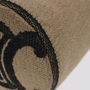 CELINE Shoulder Bag Raffia Beige Auth 125820M-16