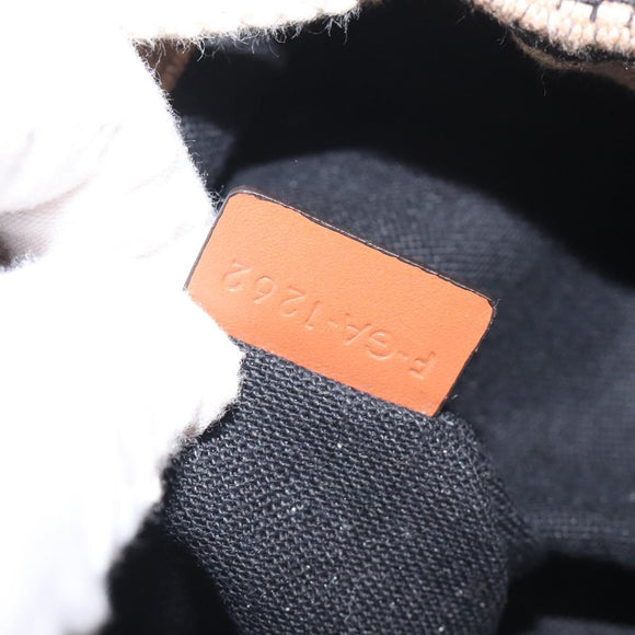 CELINE Shoulder Bag Raffia Beige Auth 125820M