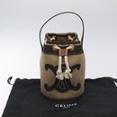 CELINE Shoulder Bag Raffia Beige Auth 125820M-12