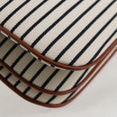 CELINE Shoulder Bag Canvas Leather Brown Gold Auth 125821M-12