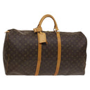 LOUIS VUITTON Monogram Keepall 60 Boston Bag M41422 LV Auth 125836-1