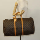 LOUIS VUITTON Monogram Keepall 60 Boston Bag M41422 LV Auth 125836-22