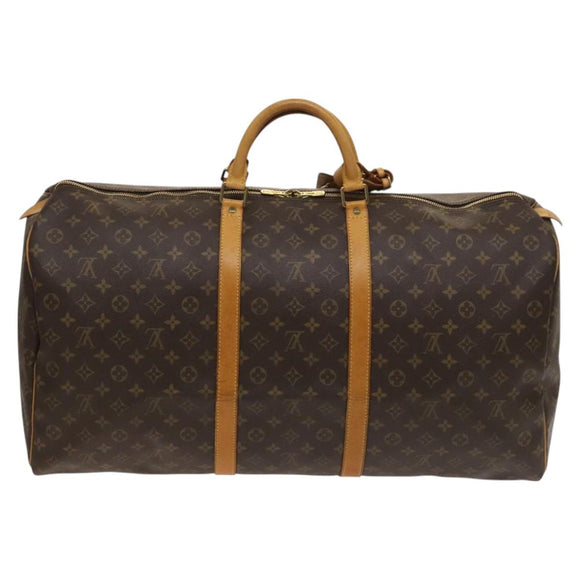 LOUIS VUITTON Monogram Keepall 60 Boston Bag M41422 LV Auth 125836