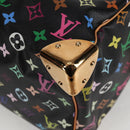 LOUIS VUITTON Monogram Multicolor Speedy 30 Hand Bag Black M92642 Auth 125838SAV-15