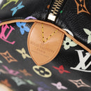 LOUIS VUITTON Monogram Multicolor Speedy 30 Hand Bag Black M92642 Auth 125838V-18