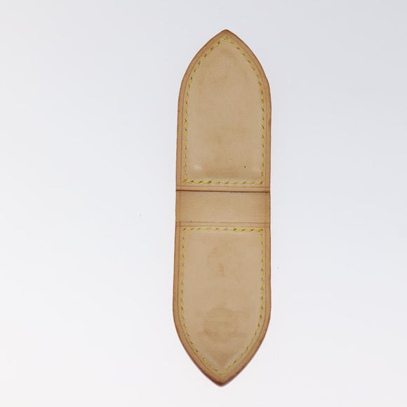 LOUIS VUITTON Pansu Abie Money Clip Leather Beige M64692 LV Auth 125842