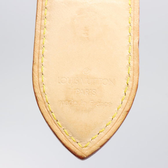 LOUIS VUITTON Pansu Abie Money Clip Leather Beige M64692 LV Auth 125842