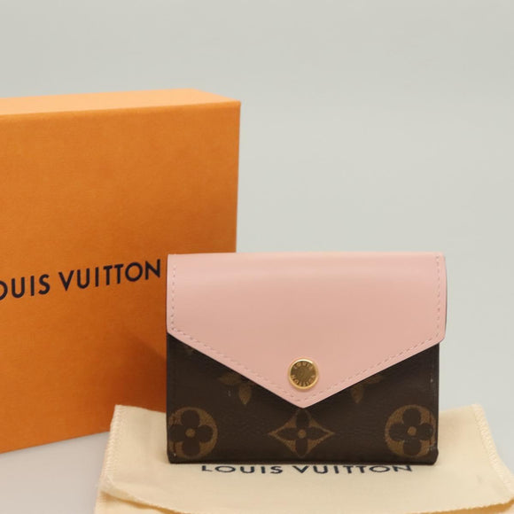 LOUIS VUITTON Monogram Portefeuille Zoe Wallet Pink M62933 LV Auth 125843