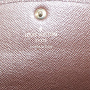 LOUIS VUITTON Damier Ebene Portofeuil Normandy Wallet Pink N61262 LV Auth 125844-18