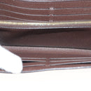 LOUIS VUITTON Damier Ebene Portofeuil Normandy Wallet Pink N61262 LV Auth 125844-21