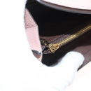 LOUIS VUITTON Damier Ebene Portofeuil Normandy Wallet Pink N61262 LV Auth 125844-9