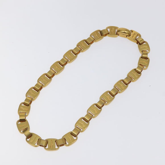 Salvatore Ferragamo Necklace metal Gold Auth 125846