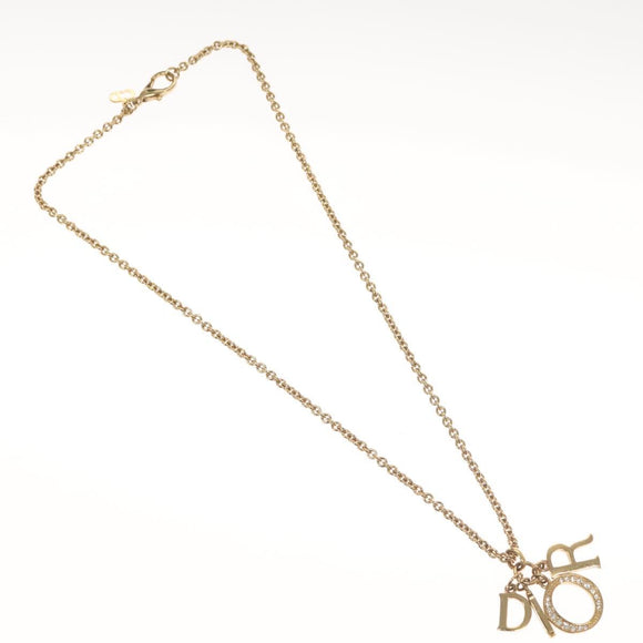 Christian Dior Necklace metal Gold Auth 125847