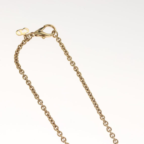 Christian Dior Necklace metal Gold Auth 125847