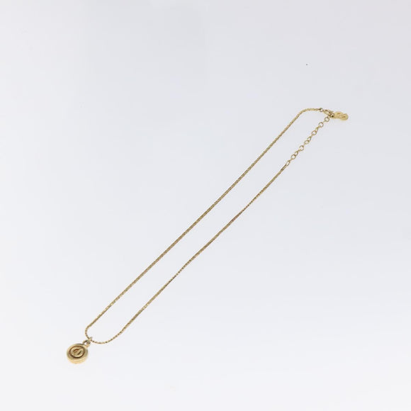 Christian Dior Necklace metal Gold Tone Auth 125849