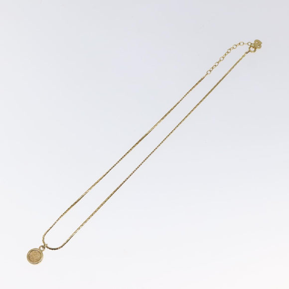Christian Dior Necklace metal Gold Tone Auth 125849