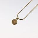 Christian Dior Necklace metal Gold Tone Auth 125849-8
