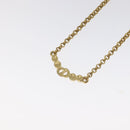 Christian Dior Necklace metal Gold Tone Auth 125850-8